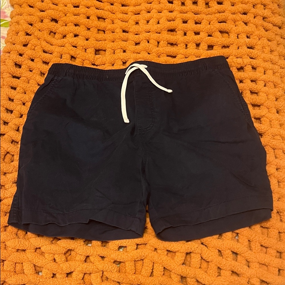 J. Crew Dark Blue Shorts with White Accents